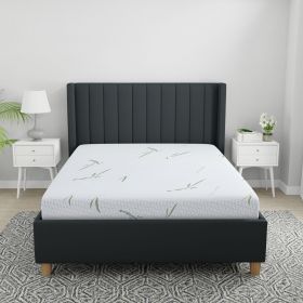 8-Inch Dual Layer Memory Foam Mattress with Bamboo Infused Cover - Twin
