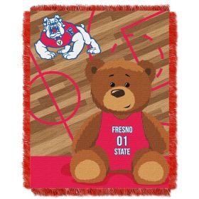 Fresno State OFFICIAL Collegiate "Half Court" Baby Woven Jacquard Throw