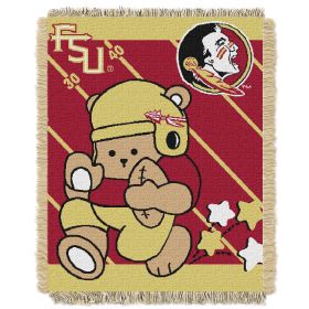 Florida State OFFICIAL Collegiate "Half Court" Baby Woven Jacquard Throw