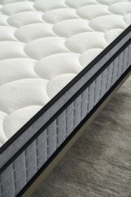 Hybrid 12 Inch Full Size Pillow Top Mattress in a Box with Gel Infused Memory Foam, Breathable and Hypoallergenic, Medium Firm for Lumbar Support