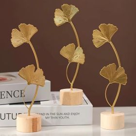 NordicCharm Iron Ginkgo Leaf Decoration for Living Spaces