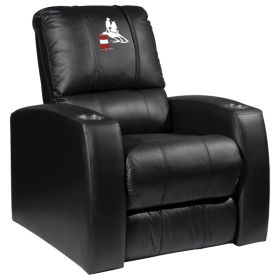 Relax Home Theater Recliner with Barrel Rider Logo (Material: Commercial Grade Synthetic Leather)